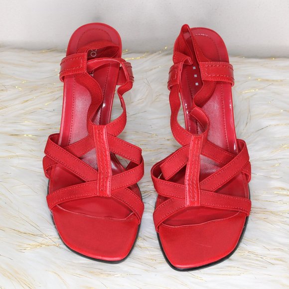 Covington Strappy Red Heels - Picture 4 of 5